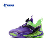 喬丹兒童男童小童籃球鞋 玄天紫/炫目綠 30