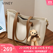 viney牛皮包包女包大容量托特包輕奢斜挎單肩包生日禮物品牌送女友老婆