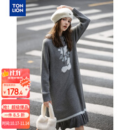 唐獅（TonLion）2025秋冬女甜美風(fēng)寬松連衣裙