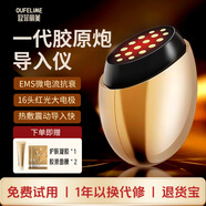 歐菲麗美大熨斗膠原炮美容儀家用V臉部精華導入儀淡紋提拉緊致面部美容儀器 一代大熨斗【熱敷震動(dòng)+EMS微電流+紅光能量】