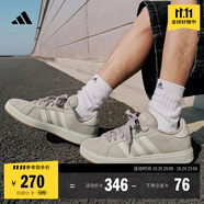 adidas「面包鞋」GRAND COURT BASE 00s休閑低幫板鞋男女阿迪達(dá)斯   淺褐/漢玉白/蒸汽灰   47