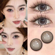 OVOLOOK美瞳半年拋冰點朗姆棕色美瞳 彩色隱形眼鏡 學(xué)院風(fēng)有度數(shù)可選男女 OVOLOOK煉乳咖啡14.5 375度