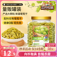 三只松鼠白葡萄干508g 果干新疆特產(chǎn)休閑辦公室零食無(wú)核葡萄干