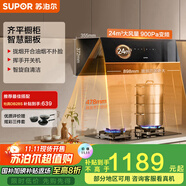 蘇泊爾（SUPOR）[國(guó)家補(bǔ)貼至高20%]抽油煙機(jī)家用 24立方900Pa風(fēng)壓 側(cè)吸齊平櫥柜纖薄機(jī)身?yè)]手自清潔 單煙機(jī)DJ59