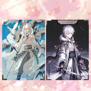 山頭林村刀劍亂舞三日月宗近小狐丸周邊防水木質(zhì)文件夾板夾墊板試卷夾A4 a4防水版B