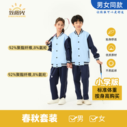 致陽光江西南昌校服套裝高中初中小學(xué)2025新款夏秋款統(tǒng)一男女同款服裝 秋裝套裝(小學(xué)款） 125