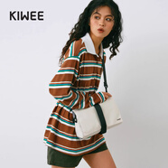 KIWEE未行三角包斜挎包男士單肩包潮牌迷你女士胸包腰包輕便騎行包郵差 鐘乳白-小號（RPET升級款） 新老logo隨機發(fā)