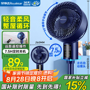 榮事達(dá)（Royalstar）遙控空氣循環(huán)扇交流定頻家用電風(fēng)扇落地扇輕音節(jié)能定時(shí)臺(tái)立兩用電扇換氣對(duì)流風(fēng)扇俯仰可調(diào) FX581D