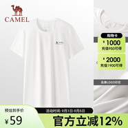 駱駝（CAMEL）戶外速干T恤春夏蜂巢網(wǎng)眼透氣上衣情侶運(yùn)動(dòng)圓領(lǐng)短袖A24BZ00003