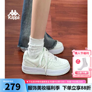 KAPPA卡帕背靠背女鞋厚底板鞋女2025秋季新款百搭小白鞋休閑運動(dòng)鞋子女 水綠色 3130 39 (245mm)
