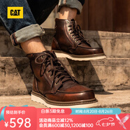 CAT卡特馬丁靴工裝鞋男鞋新復(fù)古回潮機(jī)車(chē)靴P7049/P712950/P712947 深棕P712950 42
