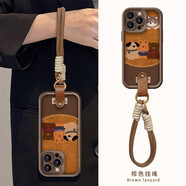 艾思度（iSido）三只熊適用iPhone16蘋果15小米14plus新款13手機殼保護套11promax 糖果階梯貼皮-奶咖色-三只熊TGJ2 蘋果6