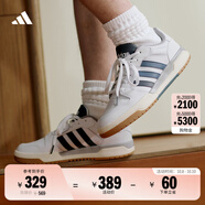 adidas ENTRAP美式校園風(fēng)運(yùn)動(dòng)板鞋男女少年感復(fù)古籃球鞋阿迪達(dá)斯 白色/藍(lán)色   42