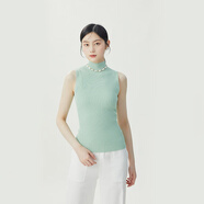哥弟（GIRDEAR）女裝3D天衣無(wú)縫 修身冰絲針織T恤衫女1399738 1399739 背心-薄荷綠 M (3碼)