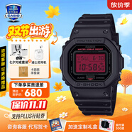 卡西歐（CASIO）gshock明星代言賽車(chē)日韓小方表戶(hù)外運動(dòng)電子手表生日禮物送男朋友 DW-5600BBR-1PR黑紅小方塊