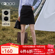 G2000女裝職業(yè)半身裙女修身短裙女 商務(wù)休閑工作黑色裙子 黑色 99 XS /32