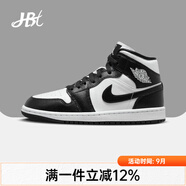 耐克（NIKE）【潮】女鞋Air Jordan中高幫aj1減震休閑透氣防滑運(yùn)動(dòng)籃球板鞋 DV0991-101 黑白色 36.5