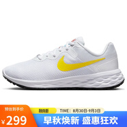 耐克NIKE馬拉松跑步鞋女REVOLUTION 6 NEXT運動(dòng)鞋DC3729-105白黃36.5