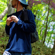 灰殼戶外男美利奴羊毛速干衣100%美麗諾打底衫長袖登山運動貼身內(nèi)衣 藏青色-300克重-17.5微米 M推薦140-155斤