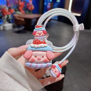 飾卓適用100W冰糖全能充電器保護套華為mate80promax保護殼nova14蛋糕豬pura80pro+透明殼防折斷纏繞線(xiàn) 草莓帽豬-充電器保護套+纏繞線(xiàn)+咬線(xiàn)器【三件套】 華為100W冰糖全能充保護套【雙C口】