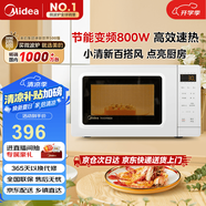 美的（Midea）變頻小清新微波爐 液晶屏幕 磨砂面板 小型20L家用 匠心工藝（PM2002）