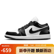 耐克NIKE休閑鞋女熊貓AJ 1喬丹JORDAN 1低幫運動(dòng)鞋DC0774-101黑白38