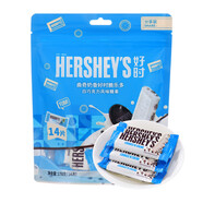 好時(shí) 繽紛混合牛奶黑巧曲奇口味巧克力178g袋裝 大排塊12.76g*14塊 繽紛曲奇排塊178g