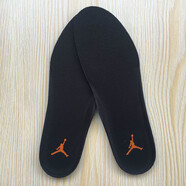 維多益適配耐克NIKE喬丹12 5飛人詹姆斯戰靴籃球透氣軍訓通用男女鞋墊 黑色AJ橙標 35