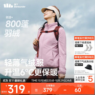 蕉下（beneunder）外套女氣絨立領(lǐng)輕量速熱保暖棉服休閑機(jī)洗CL001藕荷粉XL