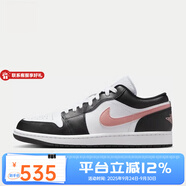耐克Nike男鞋AJ1黑粉色復(fù)古籃球鞋AIR 喬丹 1 LOW男子運(yùn)動(dòng)鞋 553558-165 44.5