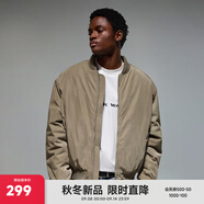 CHINISM CH赤塵基礎(chǔ)款飛行員夾克外套男士秋冬加厚棉衣美式復(fù)古情侶棉服 黃綠色 XL