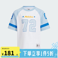 ADIDAS阿迪達(dá)斯25夏季男小童兒童短袖運(yùn)動(dòng)套裝三葉草棉質(zhì)T恤短褲兩件套 KC1514 116 均 碼 CM
