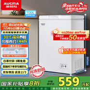 澳柯瑪（AUCMA）100升家用減霜小冰柜母乳小型冷柜冷藏柜冷凍柜臥式頂開門冰箱一級能效 BC/BD-100H 國家補(bǔ)貼20%