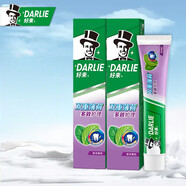 好來(lái)（DARLIE）(原黑人)雙重薄荷多效護理牙膏180g 清新口氣清涼薄荷味180g 2支 雙重薄荷多效護理 180g*2支