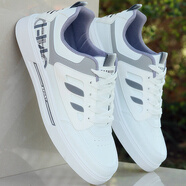 R RED DRAGONFLY紅蜻蜓品牌男鞋板鞋春秋季運(yùn)動(dòng)鞋男款2025新款百搭小白鞋男士休閑 9910白灰 52