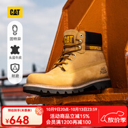 CAT卡特經(jīng)典大黃靴馬丁靴男鞋牛皮面固特異戶(hù)外工裝靴P725756O1EDC25 經(jīng)典款 39