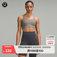 lululemon丨Like a Cloud女士長款運動內(nèi)衣B/C*羅紋速干 LW2D03S 卡其棕 XS /4