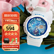 卡西歐（CASIO）手表女G-SHOCK和BABY-G系列運(yùn)動石英表送女生禮物學(xué)生送人 BGA-190GL-7B海洋藍(lán)