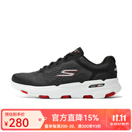 SKECHERS斯凱奇跑步鞋男子夏季網(wǎng)眼透氣跑鞋GoRun7軟底回彈休閑運動鞋 220644/CCBK 木炭色/黑色 42