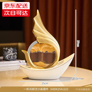 赟婭一帆風(fēng)順帆船擺件輕奢高檔客廳軟裝飾品電視柜酒柜辦公室藝術(shù)玄關(guān) 一帆風(fēng)順流沙畫