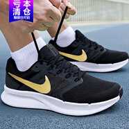 耐克（NIKE）男鞋2025春秋季新款RUN SWIFT 3公路跑步鞋透氣緩震運動鞋休閑鞋 DR2695-010黑色金屬金 40.5
