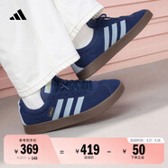 adidas「T頭鞋」VL COURT 2.0復(fù)古休閑板鞋德訓(xùn)鞋阿迪達(dá)斯輕運(yùn)動(dòng)   深藍(lán)/粉藍(lán)/樹脂黃(推薦女生選小半碼)   41