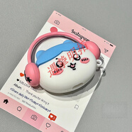 遇摯毛絨小熊適用于蘋果Airpods4保護(hù)套2代無線藍(lán)牙AirPods3耳機(jī)Airpods卡通可愛3立體軟矽膠pro男女新 戴耳機(jī)小八 蘋果 Airpods 3