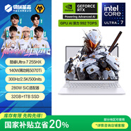 機械革命【國家補貼20%】極光X Pro 16英寸 酷睿Ultra 7 游戲本筆記本電腦(U7-255HX  32G 1T RTX5070Ti白)