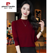 皮爾卡丹（pierre cardin）2025新款安哥拉紅針織打底衫時(shí)尚洋氣百搭顯瘦秋冬半高領(lǐng)長(cháng)袖毛衣 安哥拉紅 今年流行的輕奢品牌 XL 建議115-130斤