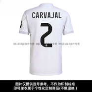阿迪達斯 （adidas）25-26皇馬球迷版主場(chǎng)短袖球衣比賽訓練足球服男 2號卡瓦哈爾印號球衣 XS