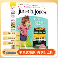 朱尼瓊斯系列1-4冊禮盒裝 英文原版 Junie B. Jones First Boxed Set Ever兒童初級章節橋梁書(shū) 插圖小說(shuō)Barbara Park Set Ever 1-4 初級橋梁書(shū) 
