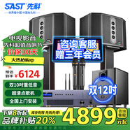先科家庭ktv音響套裝卡拉ok音響家庭影院客廳電視k歌hifi有源音箱發(fā)燒級帶麥克風(fēng) 【熱銷(xiāo)頂配】雙10吋低音+超清點(diǎn)歌機+雙12吋炮