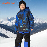 HOOTIE HOO防風(fēng)保暖兒童滑雪服 Acid Dye暄藍印花 140cm 10/140/10-11歲