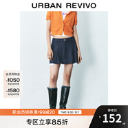 UR2025夏季新款女裝時(shí)尚休閑設計感拼接牛仔半裙UYY850131 靛藍 (偏短有內襯) M